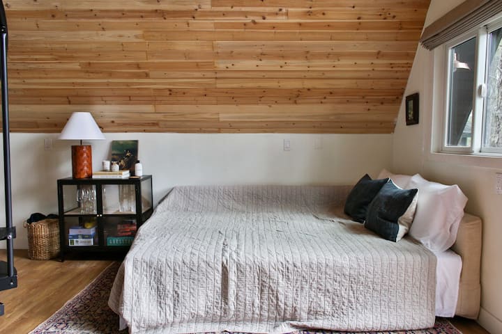 Pull out sofa bed located on the main level