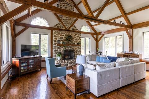 Rustic Farmhouse on Farm W/ Mountain & River Views
