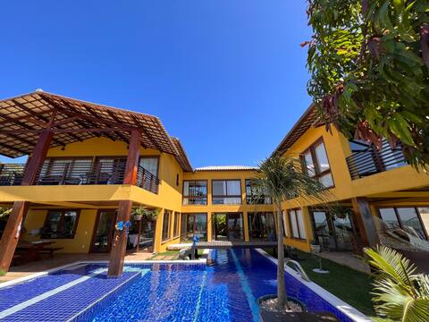 Villa Hegy with pool and sea view.