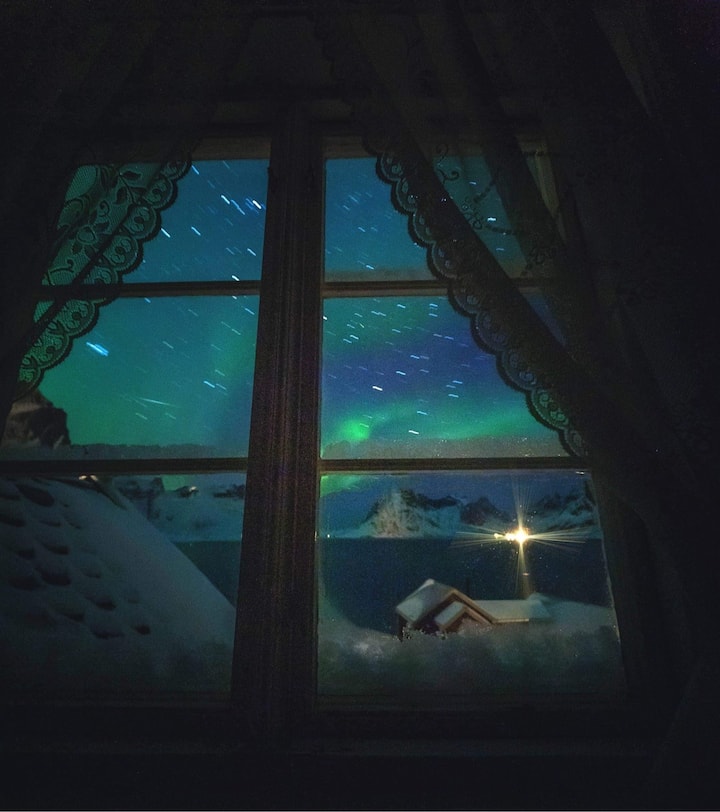 主卧室的冬季照片。