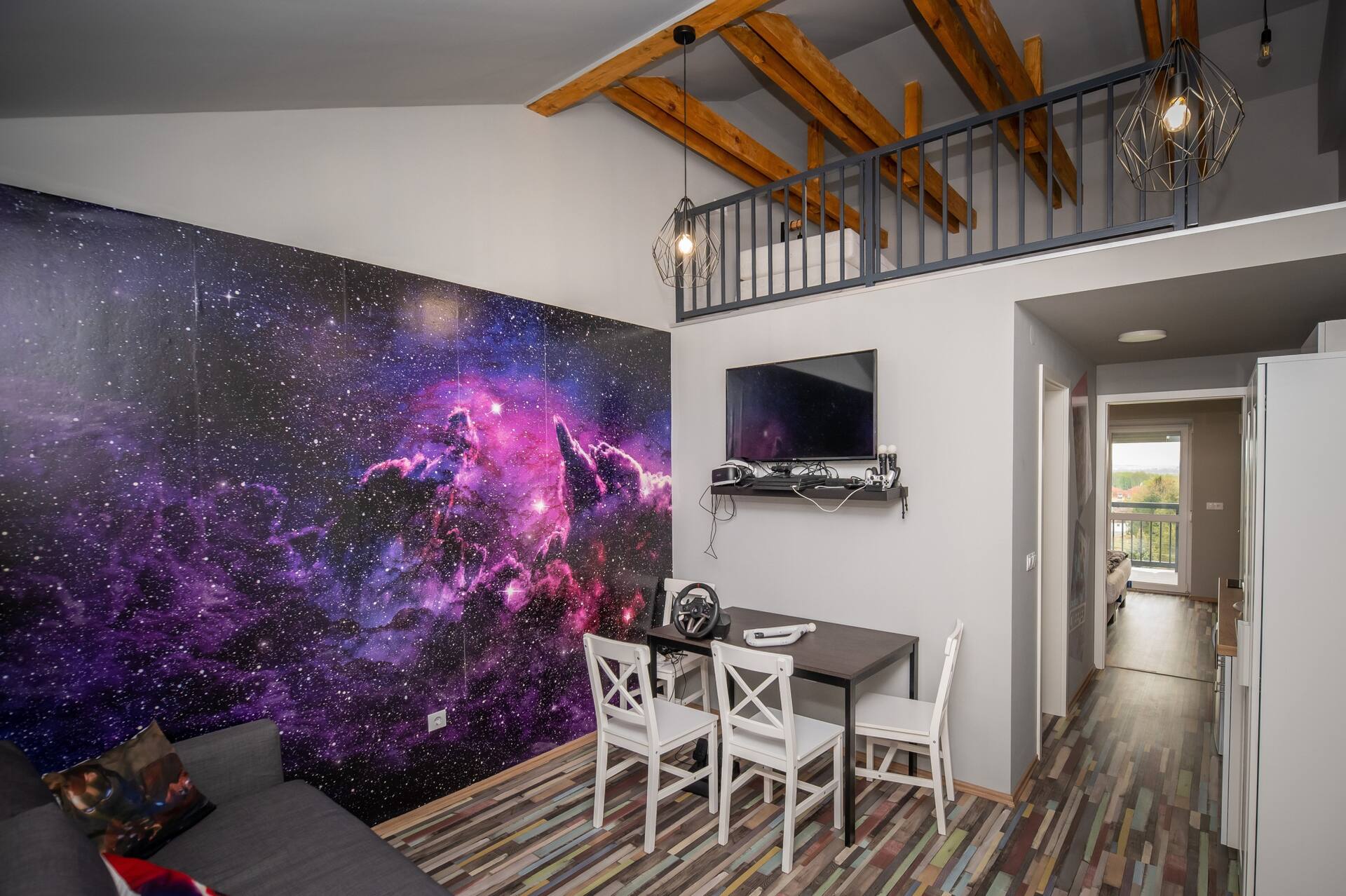 Gamer apartment with Playstation 4 Pro and VR