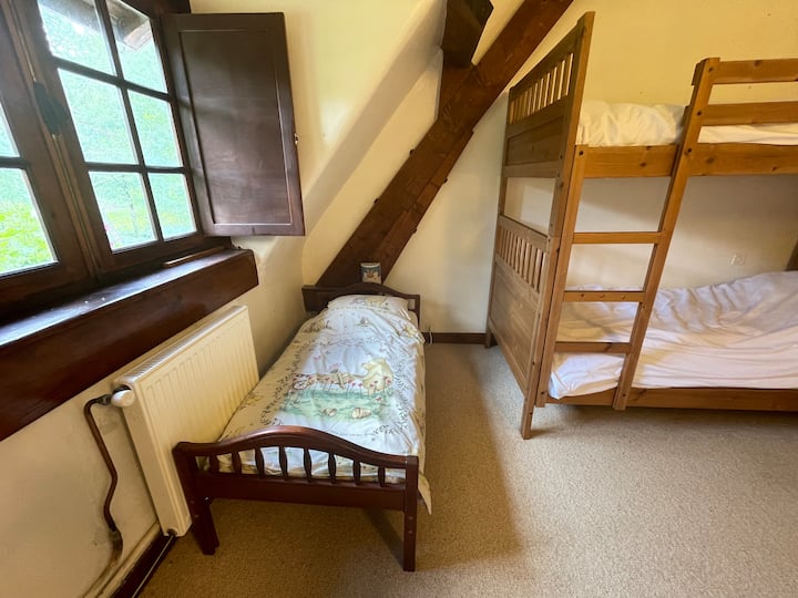 Toddler bed in bedroom 3. 