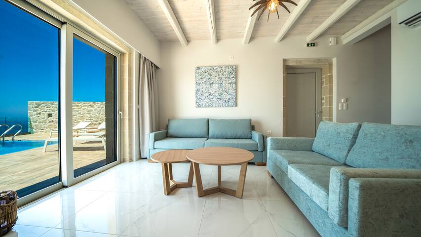 Luxury Villa Alkinoos, private pool, Sea view, BBQ gallery image 2