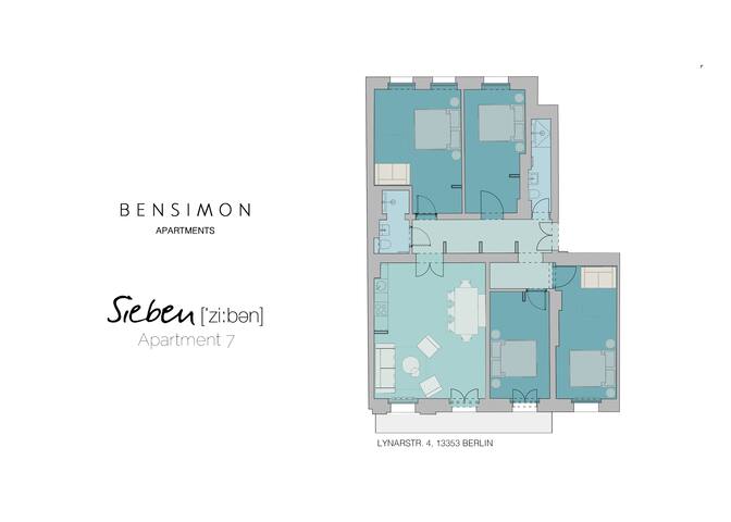 4-Bedroom Apartment (130qm), 2 Bathrooms & Balcony gallery image 5