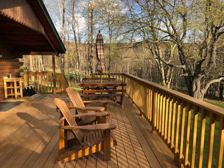 Log Cabin in the Catskills Mtn near Belleayre Ski Cabins for Rent in