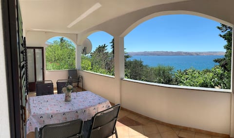 Popular Airbnb listing: Apartment with a view and direct access to the sea in Zubovići