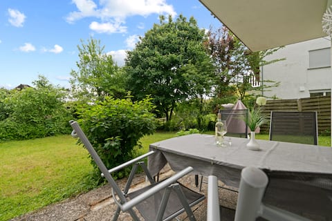 Popular Airbnb listing: TTP 13 Garden oasis at the Immenstaad water tower in Immenstaad Am Bodensee