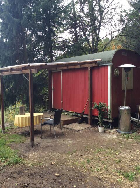 Übernachtung im Bauwagen,  urig und ruhig