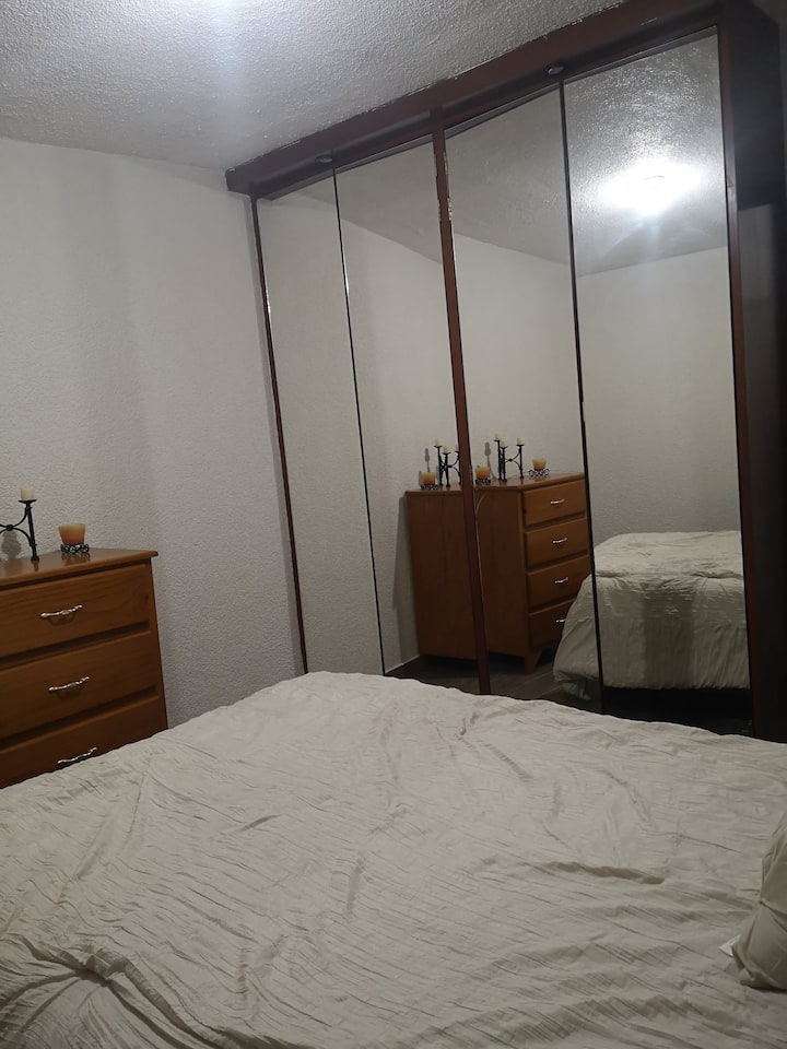 Master Bedroom.- Closet view and dresser