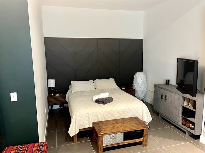 Cómoda cama tamaño queen