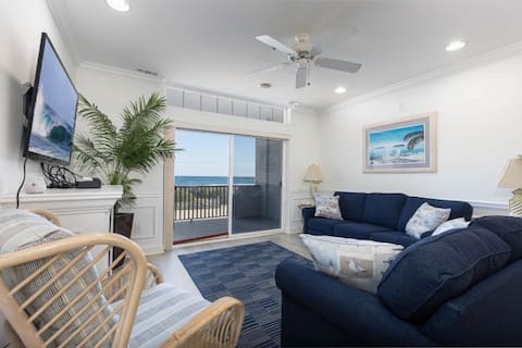 Beachfront condominium with a view