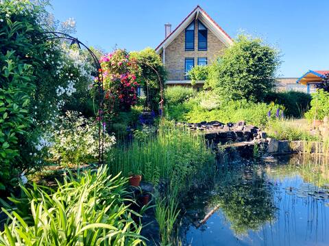 Recreational oasis on the river NL border