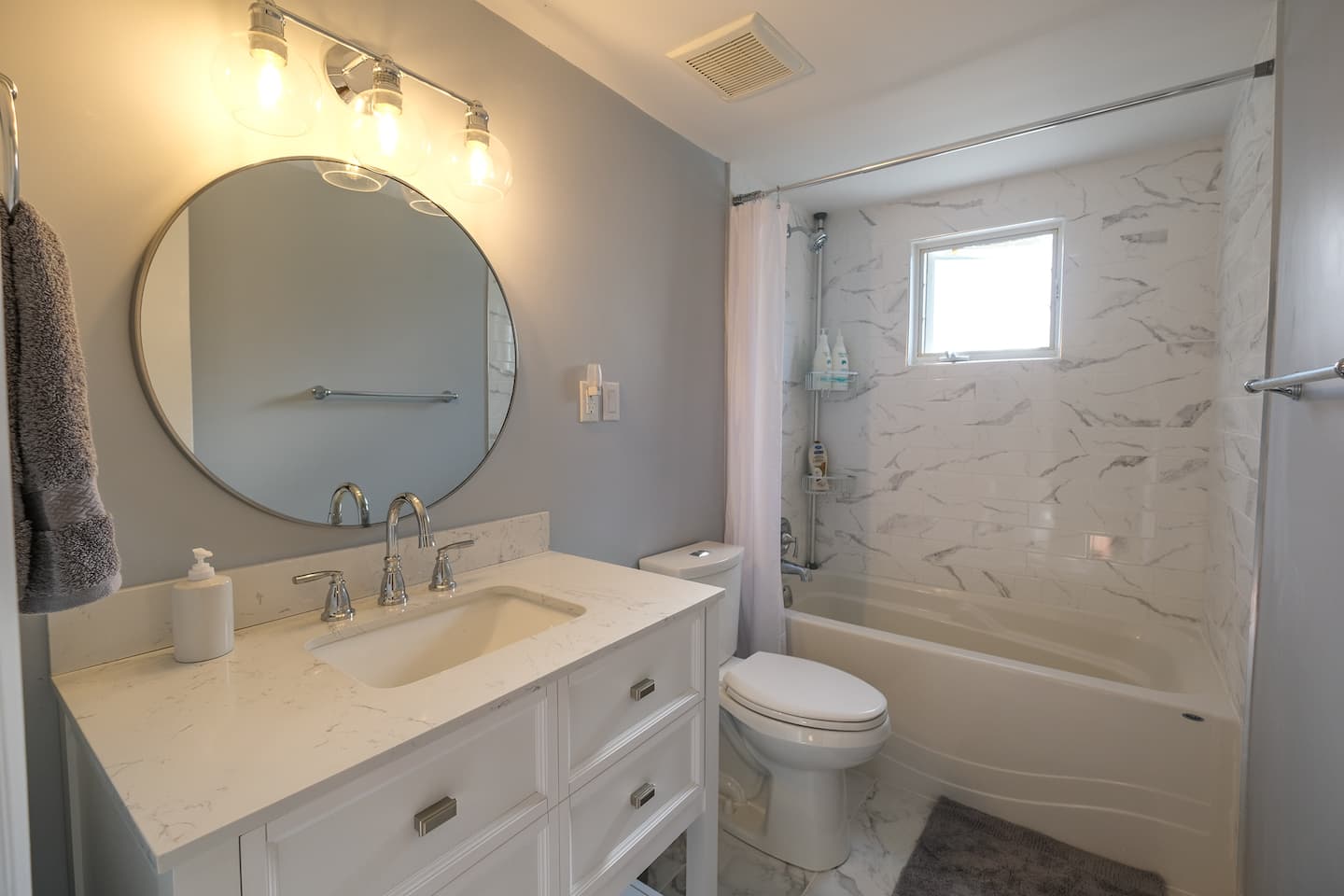 Soft sunset reflecting on the lake