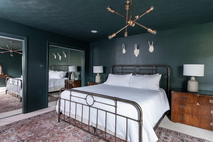 King-size bedroom on lower level