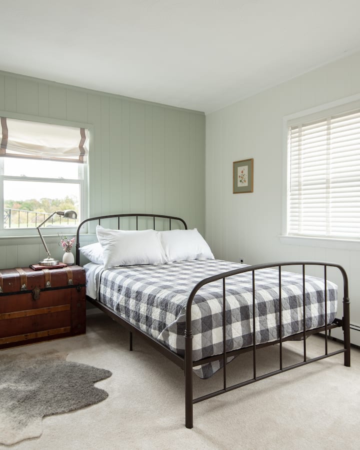 Full-size bedroom on lower level