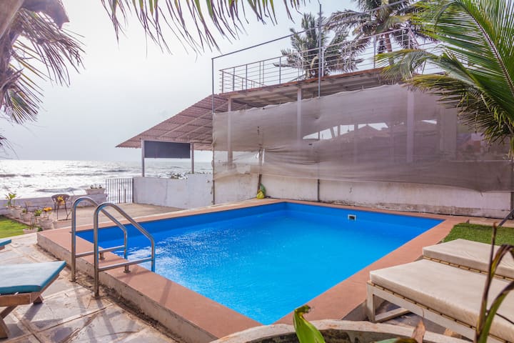 OneAndOnly BeachFront+PrivatePool villa@Anjuna