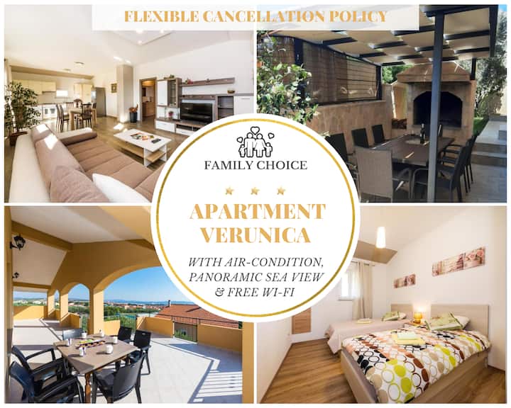 Apartment Verunica W Panoramic Terrace, Bbq & Wifi - Zadar
