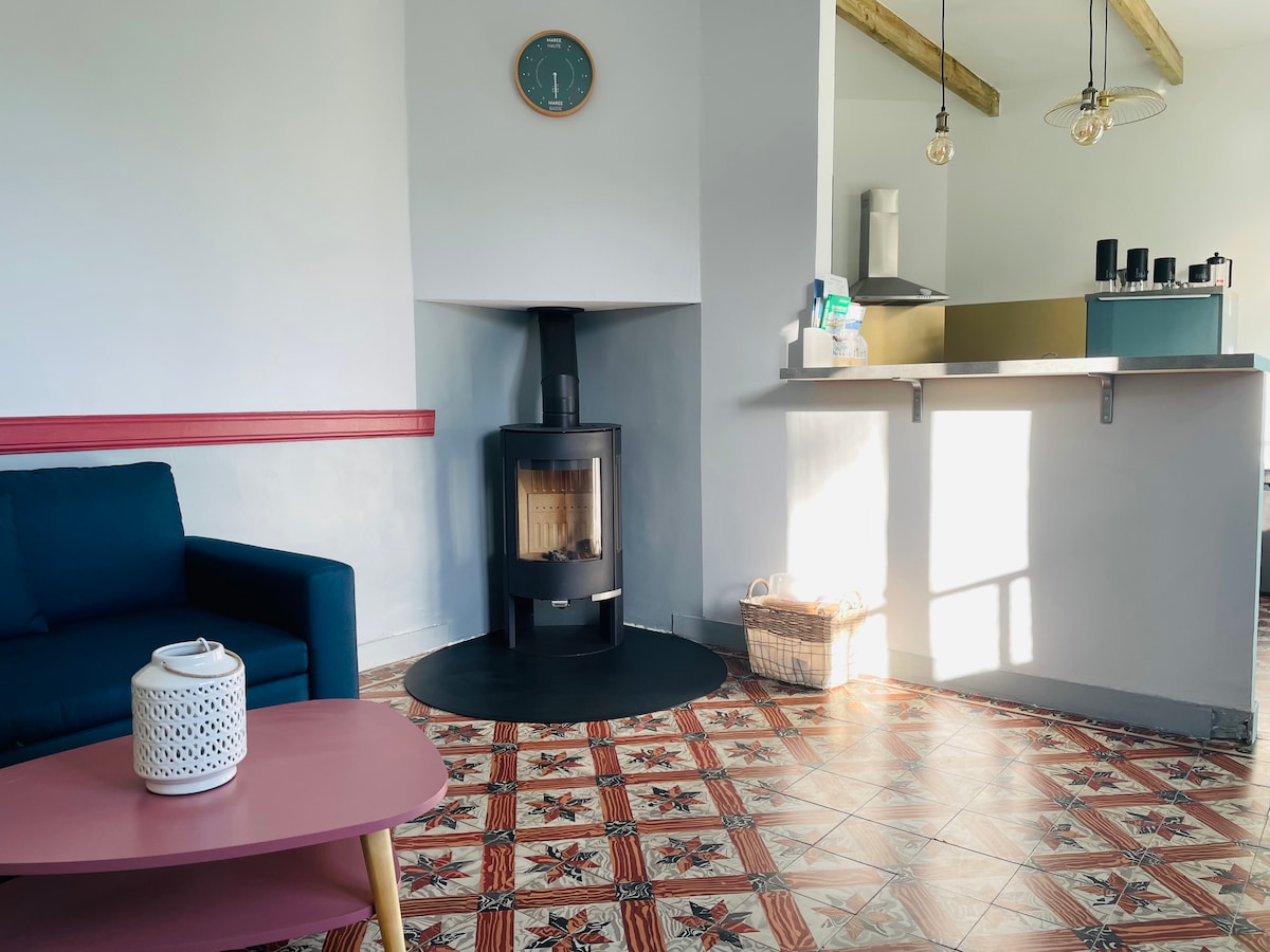 Airbnb performant: La Brévinoise, pool and jacuzzi. à Saint Brevin Les Pins