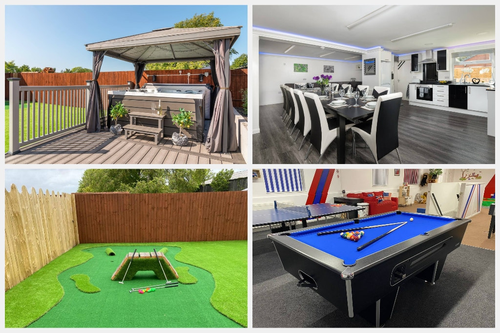 Four Oaks House | 6-16 | Hot Tub | Big Games Room - Houses for Rent in ...