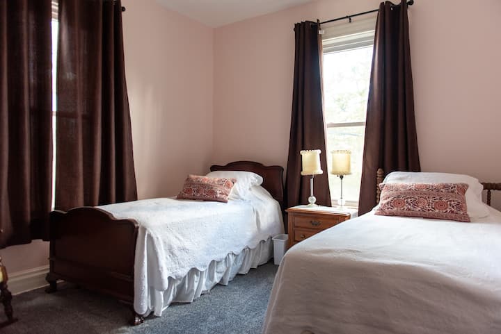 Bedroom #3: 2 single beds.  Located upstairs.
