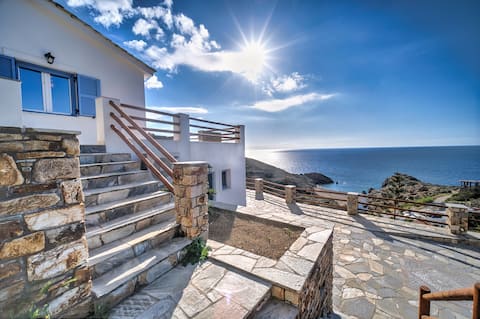 Unique villa with a stunning sea and sunset view