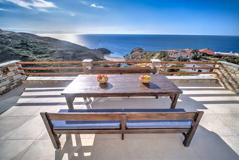 Unique villa with a stunning sea and sunset view