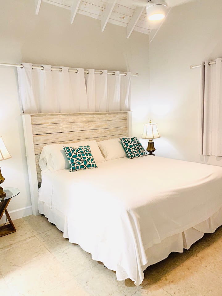 Master Bedroom # 2 , flat screen tv and AC  with ensuite bathroom and closet 