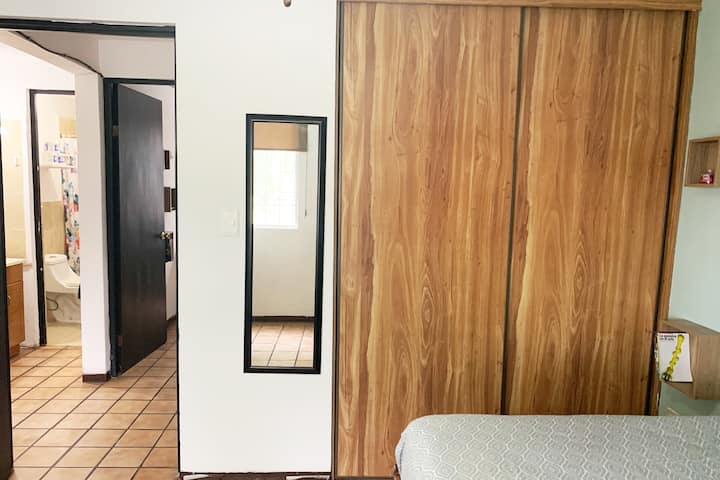 Bedrooms with closet.