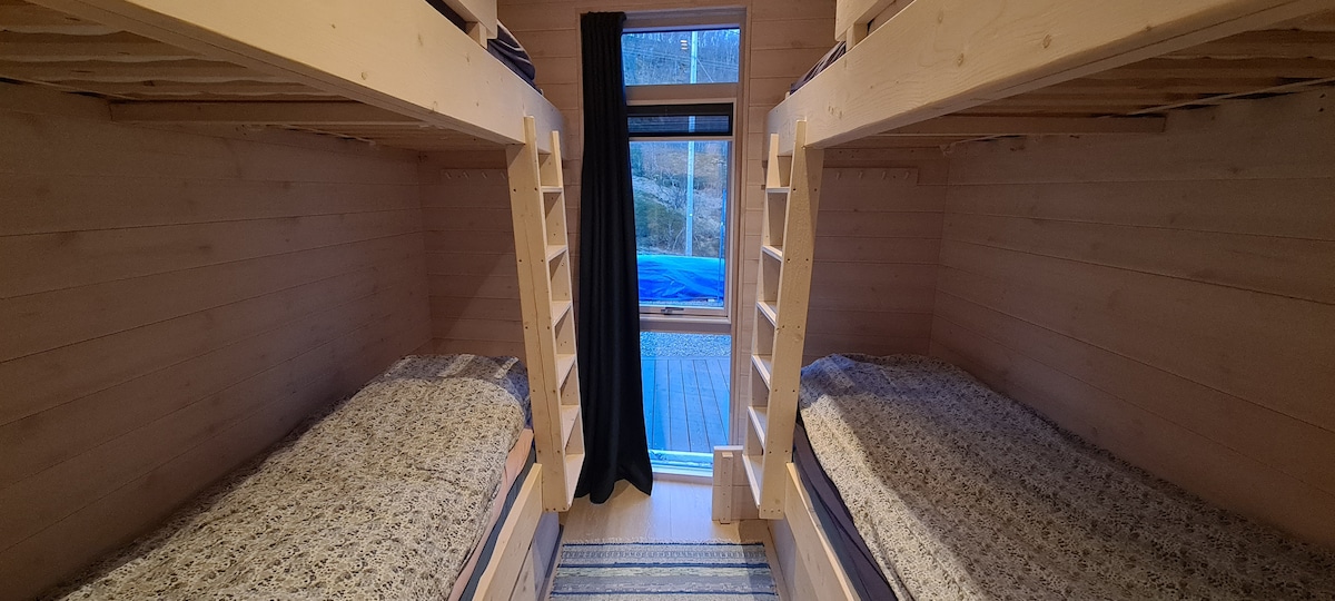 Bedroom 4 "Helland"  with 4 bunk beds 75 cm
