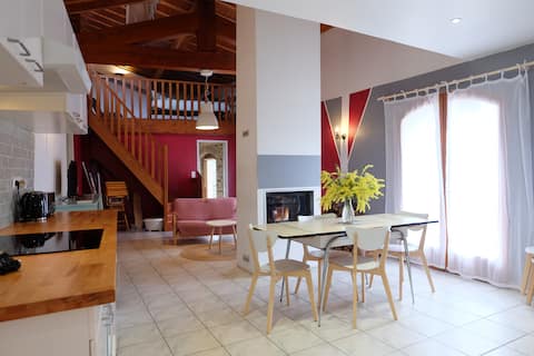 Air-conditioned house 15 min from the sea