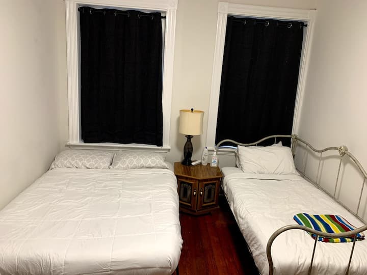 Fully Equipped Boston Private Bedroom with 2 beds