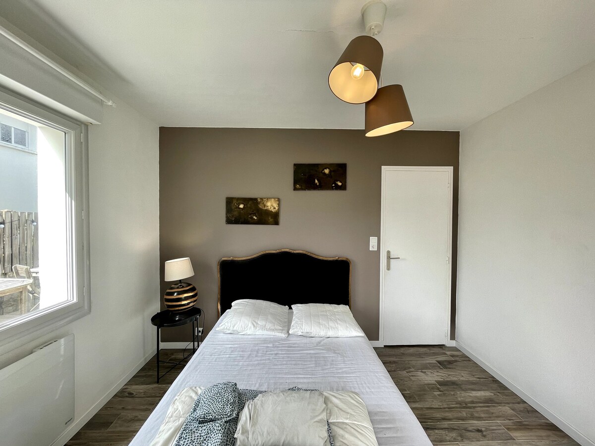 slaapkamer 1 terras met toegang tot de begane grond - tweepersoonsbed 160 cm