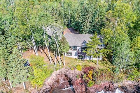 Large home on private Lake Superior shoreline.