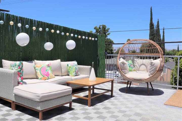 *LA Garden Escape-6BD/5BR-3 King Beds, Modern*