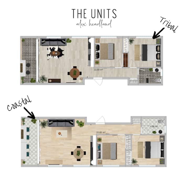 2 x beachfront units (side by side) Apartments for Rent in Alexandra