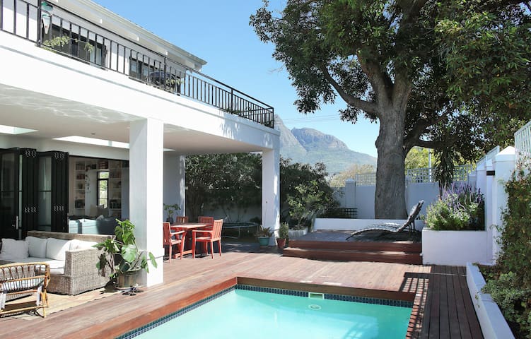 Open plan living beneath majestic mountain views