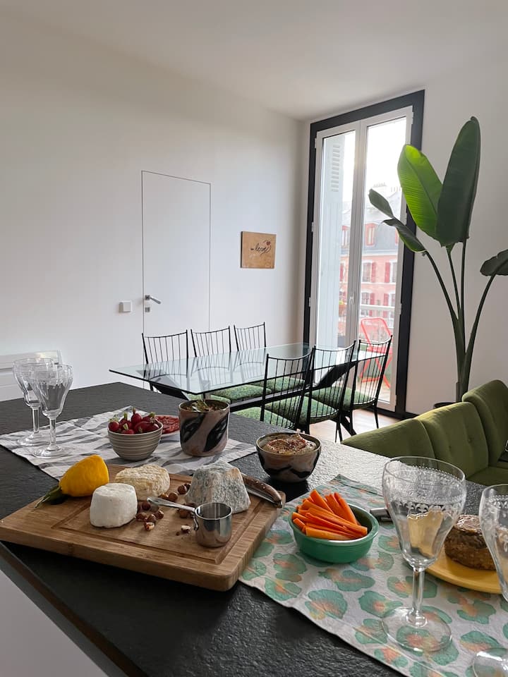 Appartement Confortable Surplombant Un Parc Privé - Biarritz