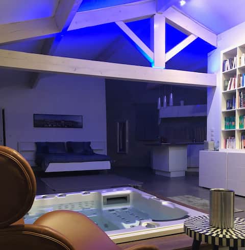 Loft Lagoon romantique Jacuzzi privé
Adult only