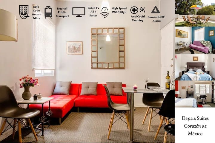 Historic Center ,4 Suites ,4 Badrooms