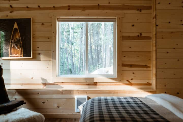 Downstairs bedroom forest view