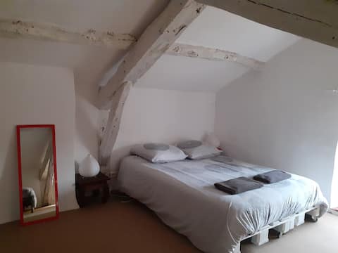 Attic room in charming village house