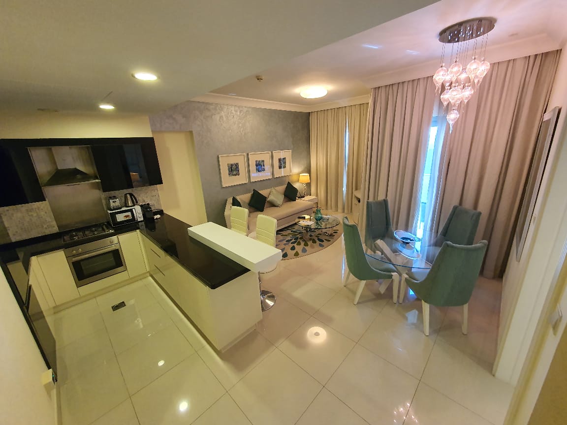 1 Bedroom Furnished Apartment with Burj Khalifa View · V 5