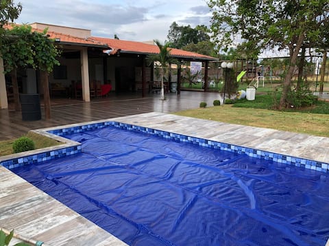 Successful Airbnb property: Family farm: Near Flamboyant - 4 en-suites in Senador Canedo