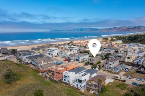 Popular Airbnb listing: Hot Tub - Just Steps to the Beach - Sleeps 12! in Oceano