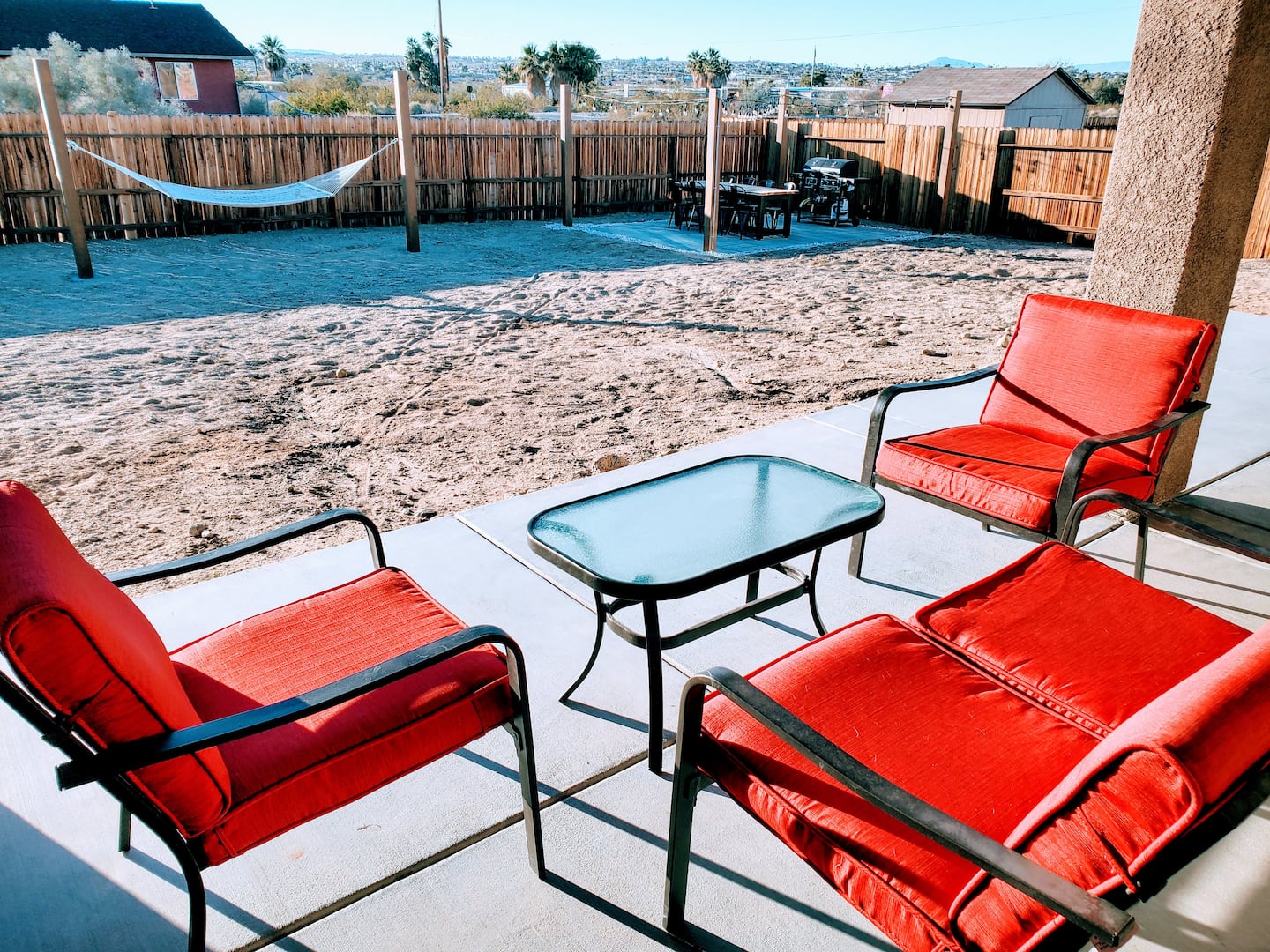 Parkside Desert Villa Patio View