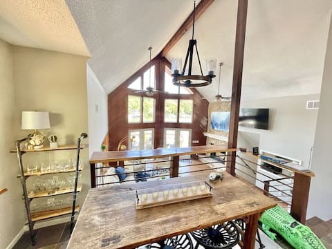HGTV Inspired Modern Lakefront Home w 2 Level Dock