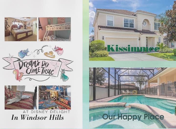 Sleep 17,6br/4badisney  Villa@windsorhills,themed,spa,pool,gameroom,5mi@disney! - セレブレーション, FL
