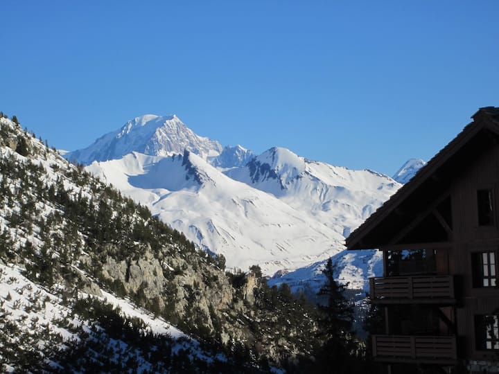 Ski-in Ski-out Spacious Studio Apartment In Le Refuge Du Montagnard, Arc 1950 - Arc 2000