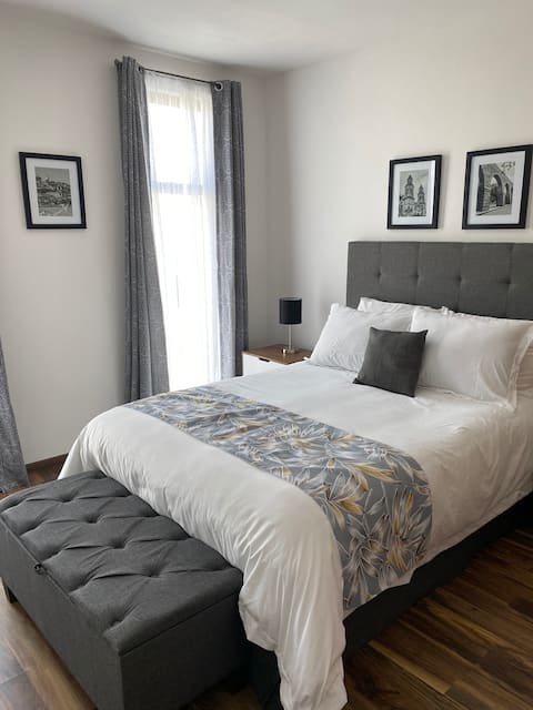 Comfortable, safe, and centrally located apartment.