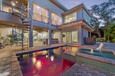 Stunning Luxury Oasis + Nintendo-themed Game Room